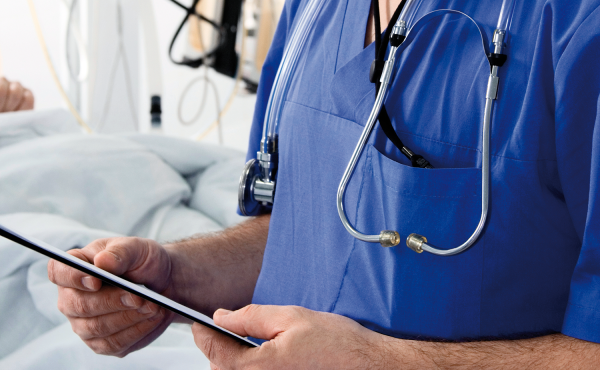 Clinician at bedside