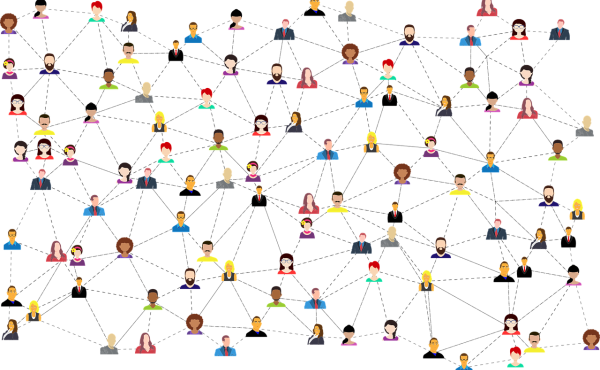 Network of connected people